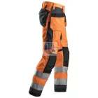 6230 Snickers, AllroundWork, High-Vis munkanadrág lengőzsebes CL2