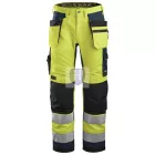 6230 Snickers, AllroundWork, High-Vis munkanadrág lengőzsebes CL2