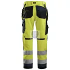 6230 Snickers, AllroundWork, High-Vis munkanadrág lengőzsebes CL2