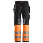 6233 Snickers, AllroundWork, High-Vis munkanadrág, lengőzsebes, CL1