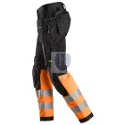 6233 Snickers, AllroundWork, High-Vis munkanadrág, lengőzsebes, CL1