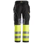 6233 Snickers, AllroundWork, High-Vis munkanadrág, lengőzsebes, CL1