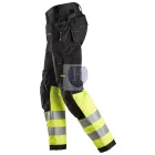 6233 Snickers, AllroundWork, High-Vis munkanadrág, lengőzsebes, CL1