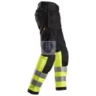 6233 Snickers, AllroundWork, High-Vis munkanadrág, lengőzsebes, CL1