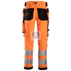 6243 Snickers, AllroundWork, Jólláthatósági Stretch nadrág lengőzsebes Cl 2 