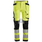 6243 Snickers, AllroundWork, Jólláthatósági Stretch nadrág lengőzsebes Cl 2 