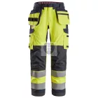 6261 Snickers, ProtecWork, jólláthatósági munkanadrág Equal Leg Pockets Class 2