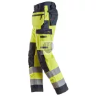 6261 Snickers, ProtecWork, jólláthatósági munkanadrág Equal Leg Pockets Class 2