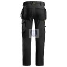 6271 Snickers AllroundWork Full Stretch lengőzsebes nadrág, fekete/fekete, 44