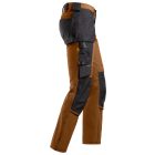 6271 Snickers AllroundWork Full Stretch lengőzsebes nadrág, barna/fekete, 64