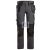 6271 Snickers AllroundWork Full Stretch lengőzsebes nadrág, acélszürke/fekete, 44