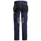 6271 Snickers AllroundWork Full Stretch lengőzsebes nadrág, navy/fekete, 52