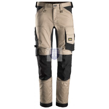 6341 Snickers AllroundWork Stretch SF derekas nadrág, khaki/fekete, 60