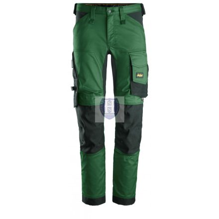 6341 Snickers AllroundWork Stretch SF derekas nadrág, erdőzöld, 62