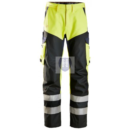 Snickers, ProtecWork, nadrág Reinforced Front of Leg, High-Vis Class 1