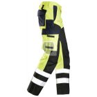 6365 Snickers, ProtecWork, nadrág Reinforced Front of Leg, High-Vis Class 1