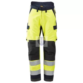 6663 Snickers, ProtecWork, bélelt nadrág, High-Vis Class 2
