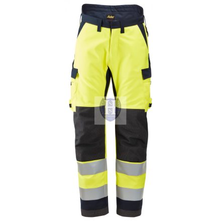 6663 Snickers, ProtecWork, bélelt nadrág, High-Vis Class 2