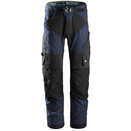 6903 Snickers FlexiWork derekas nadrág, navy/fekete, 58