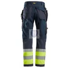 6931 Snickers, FlexiWork, High-Vis munkanadrág, lengőzsebes, CL1