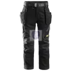 7505 Snickers FlexiWork J derekas nadrág, fekete, 104