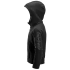 7512 Snickers Junior NEW Logo cipzáras, kapucnis pulóver, fekete, 122/128