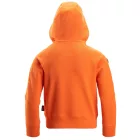 7512 Snickers Junior NEW Logo cipzáras, kapucnis pulóver, Warm Orange, 110/116