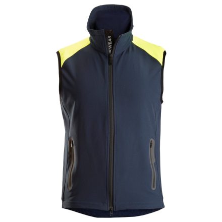 8029 Snickers FlexiWork Neon mellény, navy/neon sárga, L