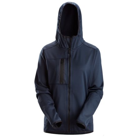 8057 Snickers AllroundWork Női cipzáras kapucnis pulóver, navy, S