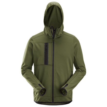 8058 Snickers AllroundWork cipzáras Hoodie, khaki zöld, XS
