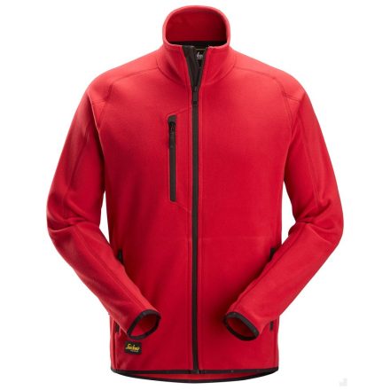 8422 SNICKERS POLARTEC® SHED LESS cipzáras polár pulóver, chili piros, XL