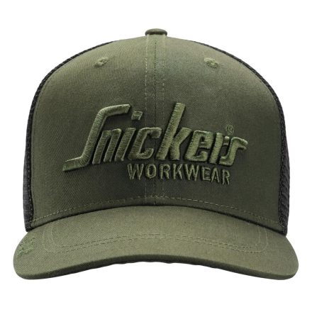 9001 Snickers Trucker baseball sapka, khaki zöld/fekete