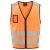 9153 Snickers láthatósági mellény Class 2, narancs, S/M
