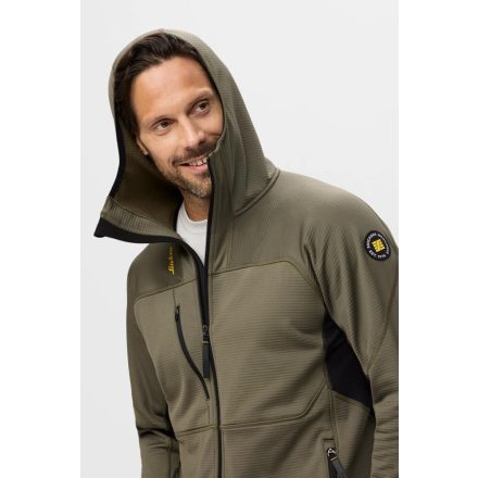 9420 Snickers Kapucnis, cipzáras technikai felső, khaki zöld, 2XL