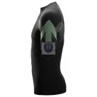 9426 Snickers, FlexiWork, varrásnélküli aláöltözet SS felső, fekete/szürke, S