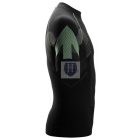 9426 Snickers, FlexiWork, varrásnélküli aláöltözet SS felső, fekete/szürke, S