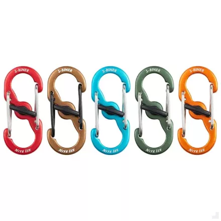 Nite Ize S-Biner® MicroLock® Alumínium karabiner (5db), vegyes színek