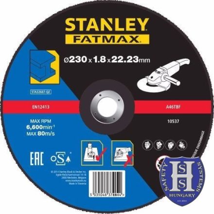 Stanley Fatmax fémvágó tárcsa 230×1,8×22mm (STA32687) 